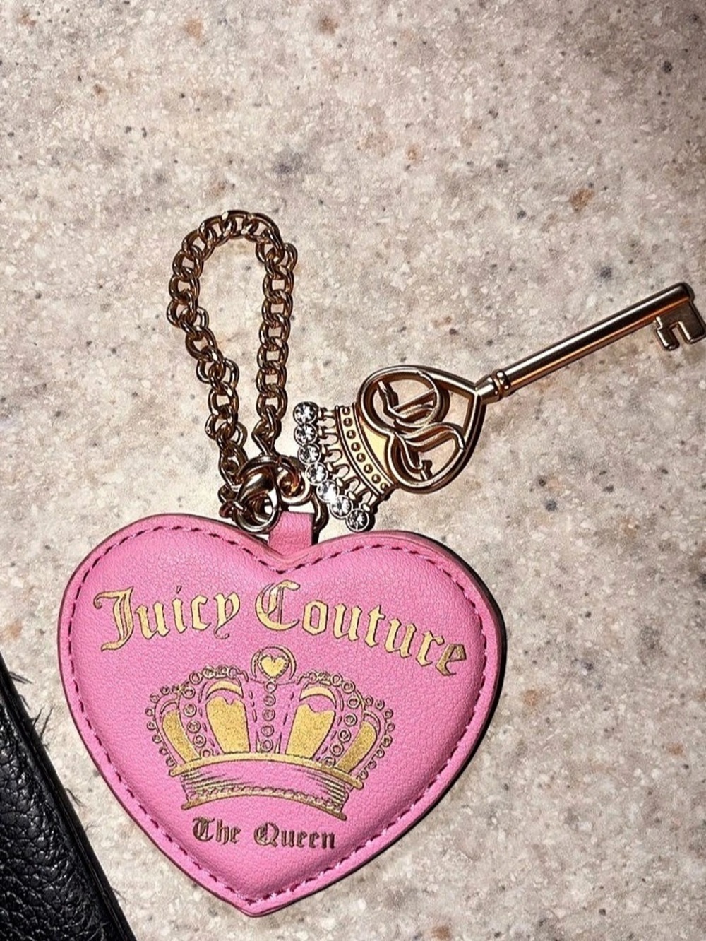 Juicy Couture Heart-Shaped Mini Bag in Pink & Gold Like New